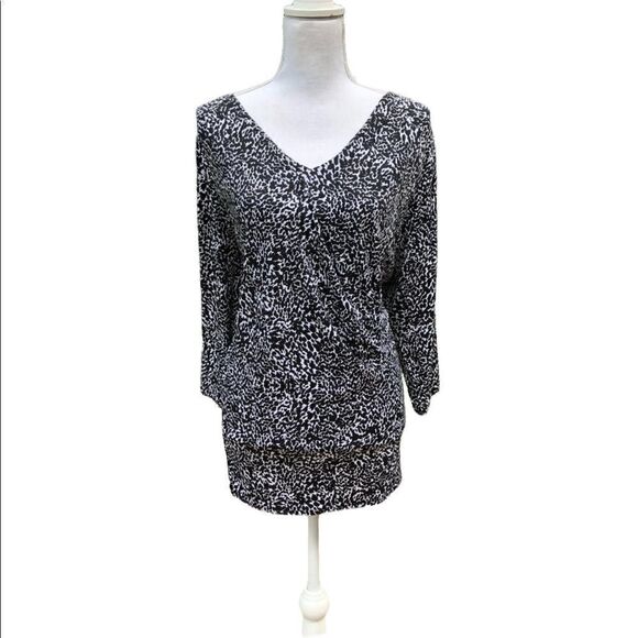 LANE BRYANT Size 22/24 Black & White Blouse - Picture 1 of 4